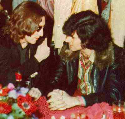 Uri Geller with John Lennon
