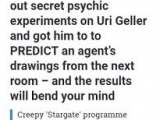 Uri Geller CIA Images