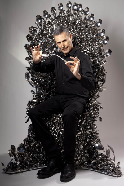 Uri Geller Kellogg's Throne of Spoons.