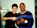 Uri Geller with Ian Wright