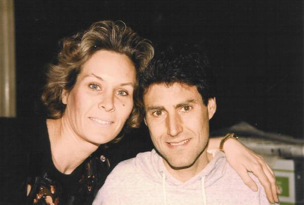 With wife Hanna