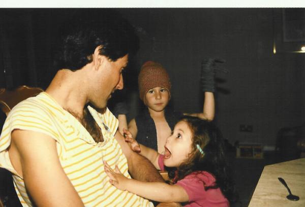 Uri with kids Daniel and Natalie