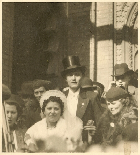 Uri's parents just after they were married.